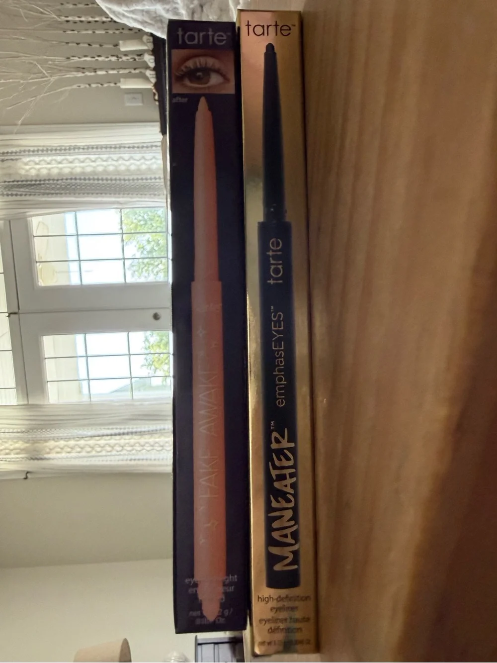 tarte power eyeliner duo. Maneater emphasEYES and fake awake highlighter.  2 pc